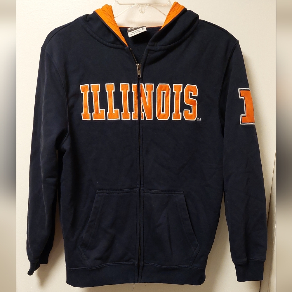 COLOSSEUM University of Illinois Full Zip Youth Hoodie